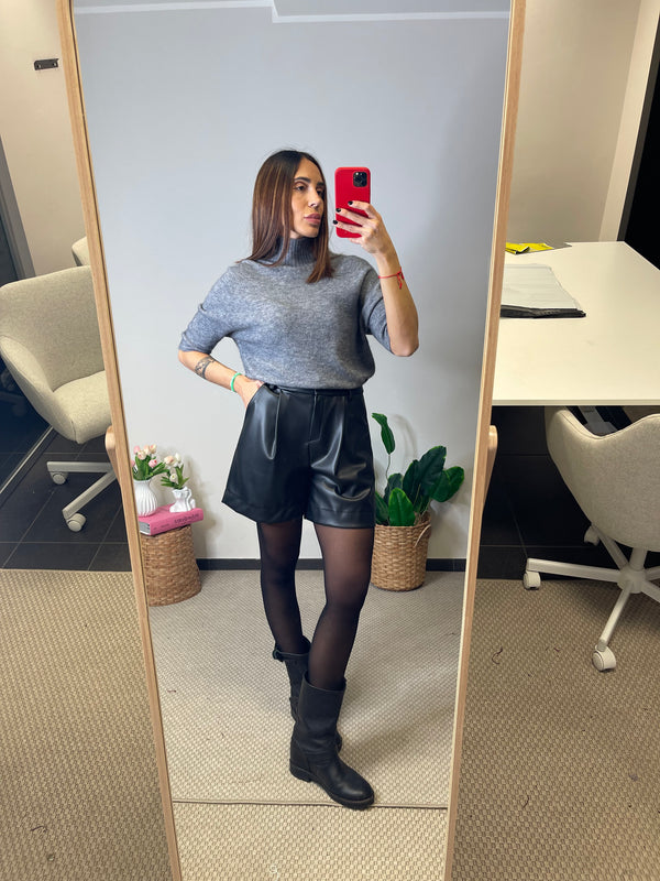 Pantaloncino Simil Pelle