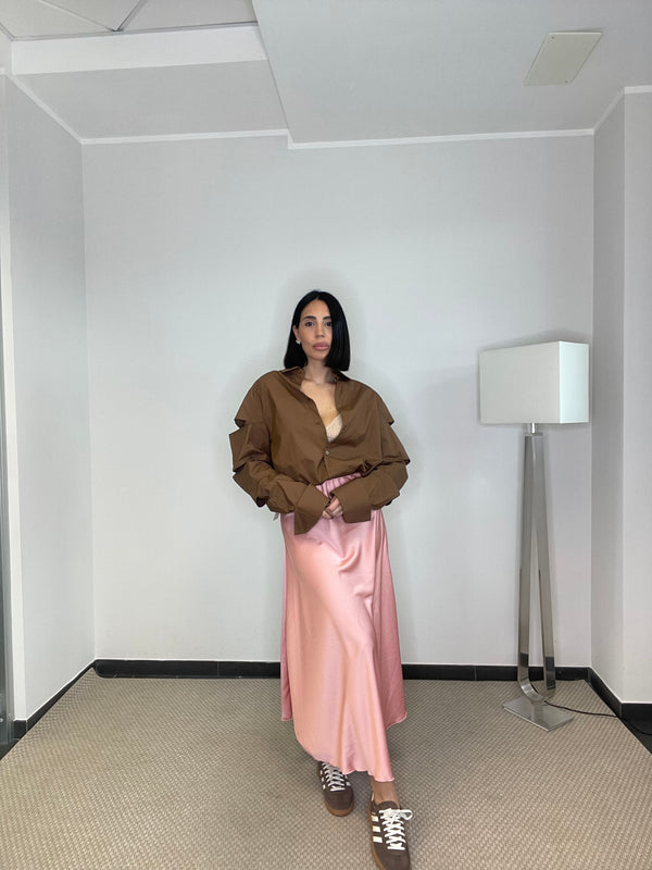 Gonna Satin Midi